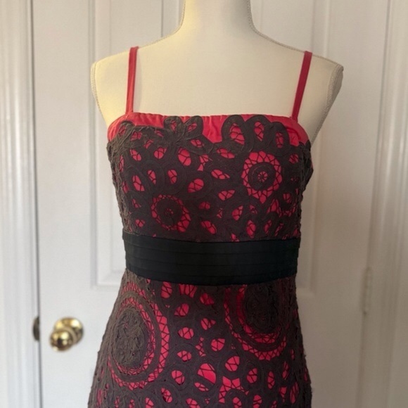 “FLOREAT” Anthropologie Battenburg Crochet Overlay Dress - Picture 4 of 12